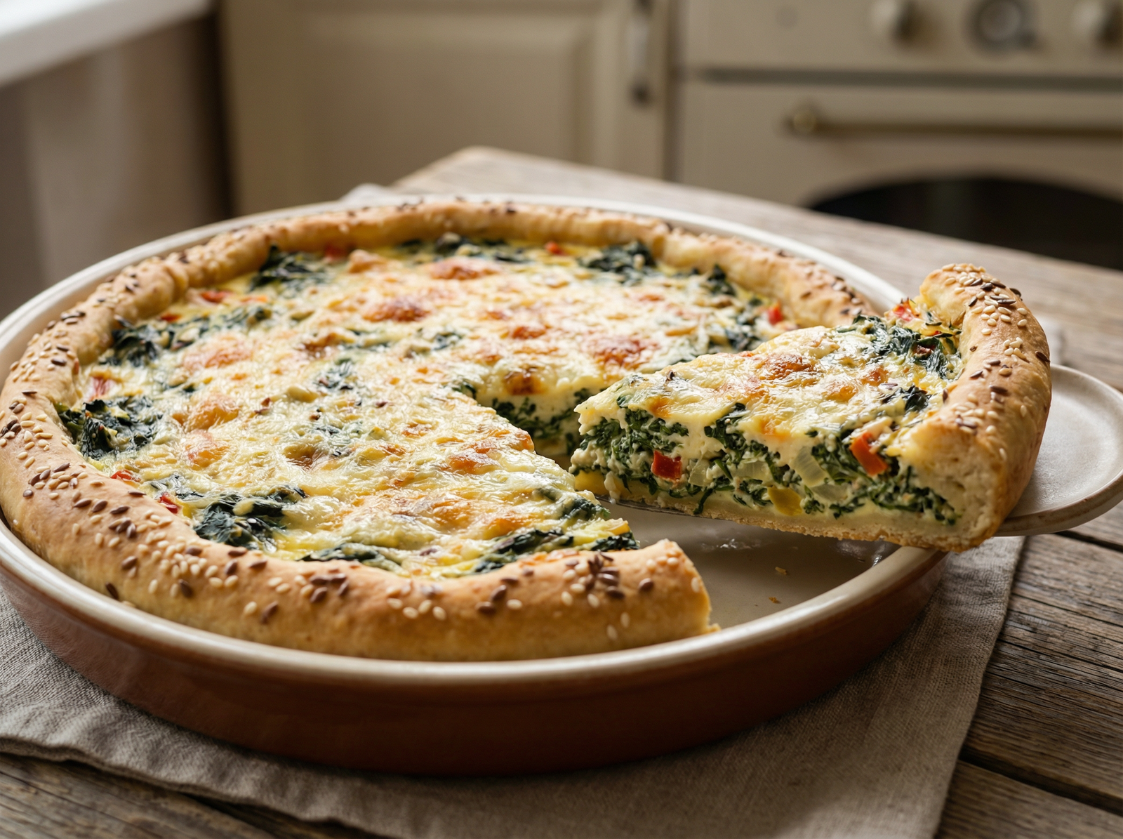Tarta de Espinaca y Queso