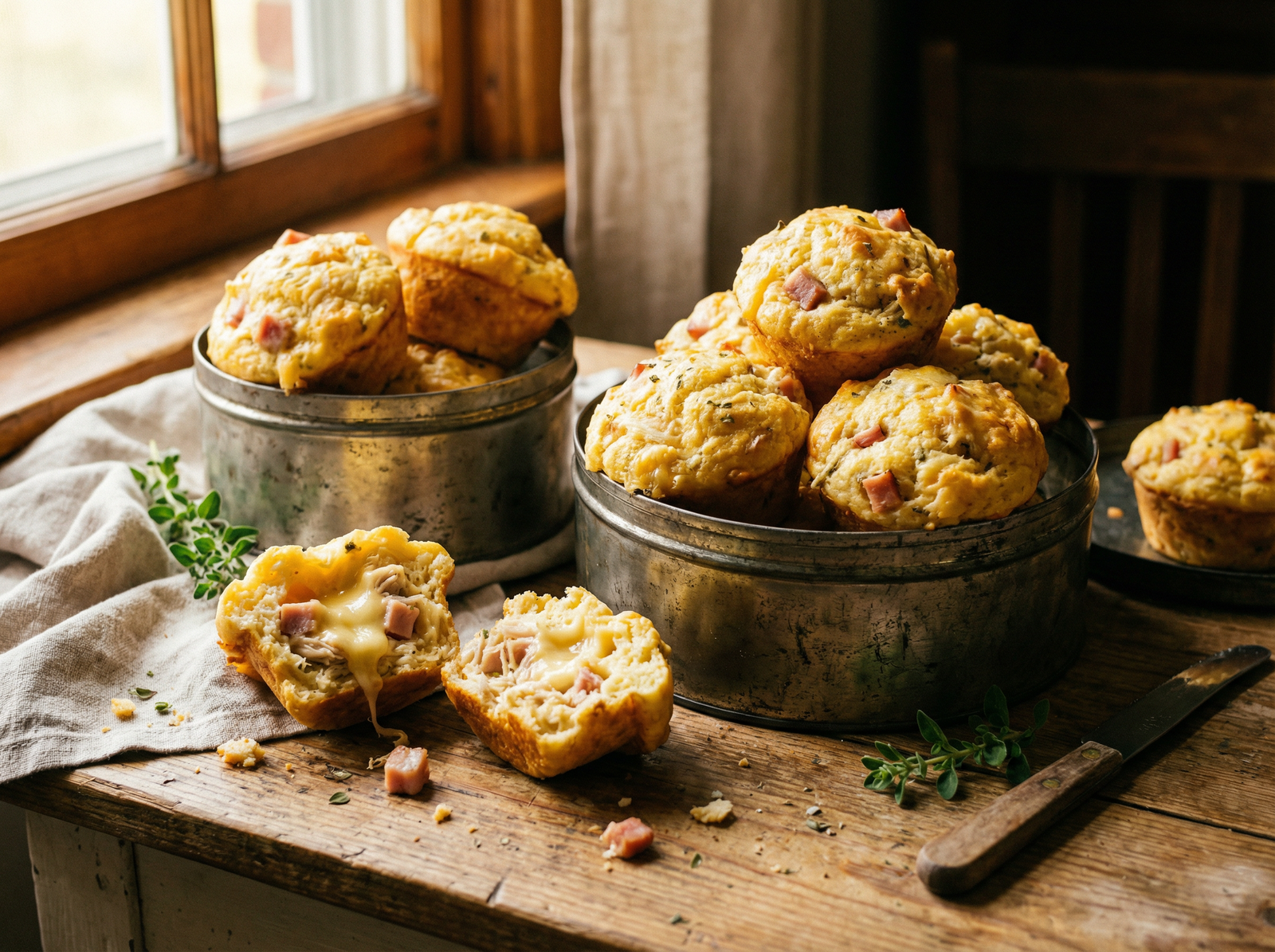 Snacks de Pollo Relleno con Jamón y Queso