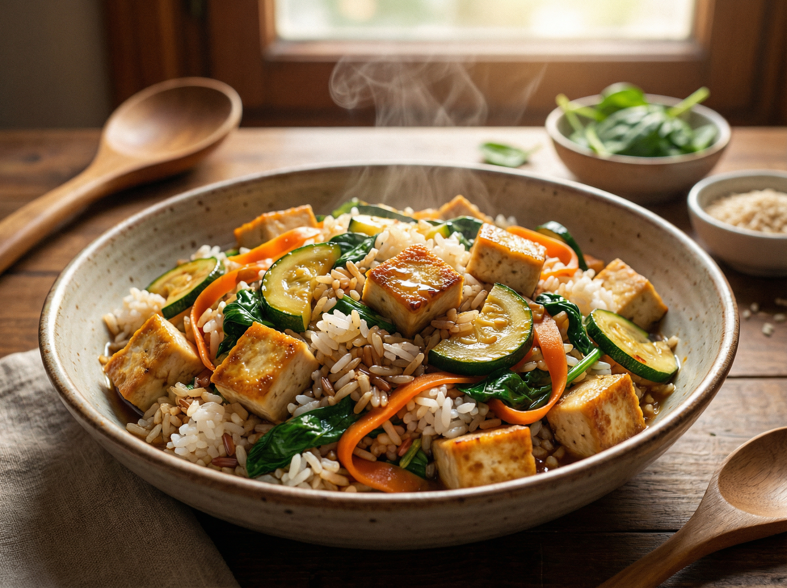 Salteado Oriental con Tofu