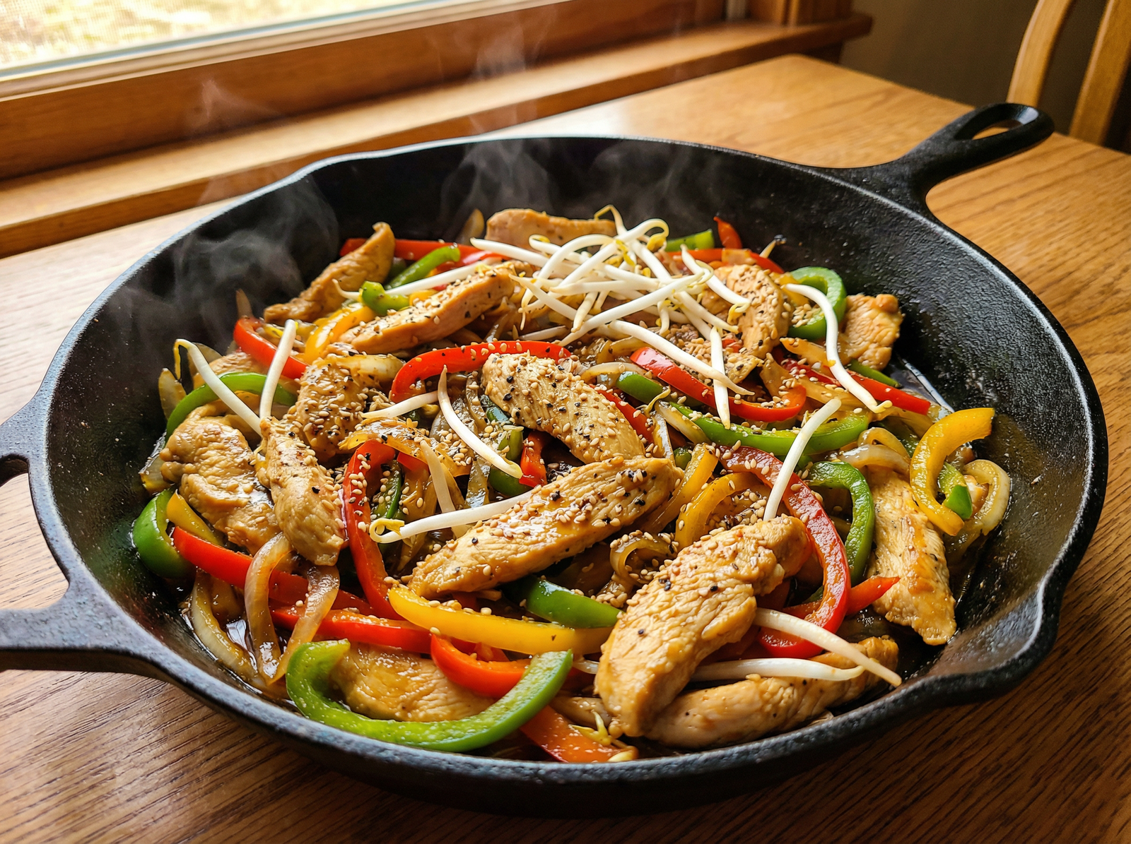 Salteado de Pollo y Vegetales