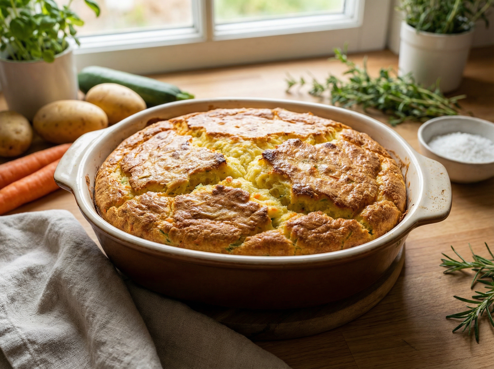 Soufflé de Papa, Zanahoria y Zapallito