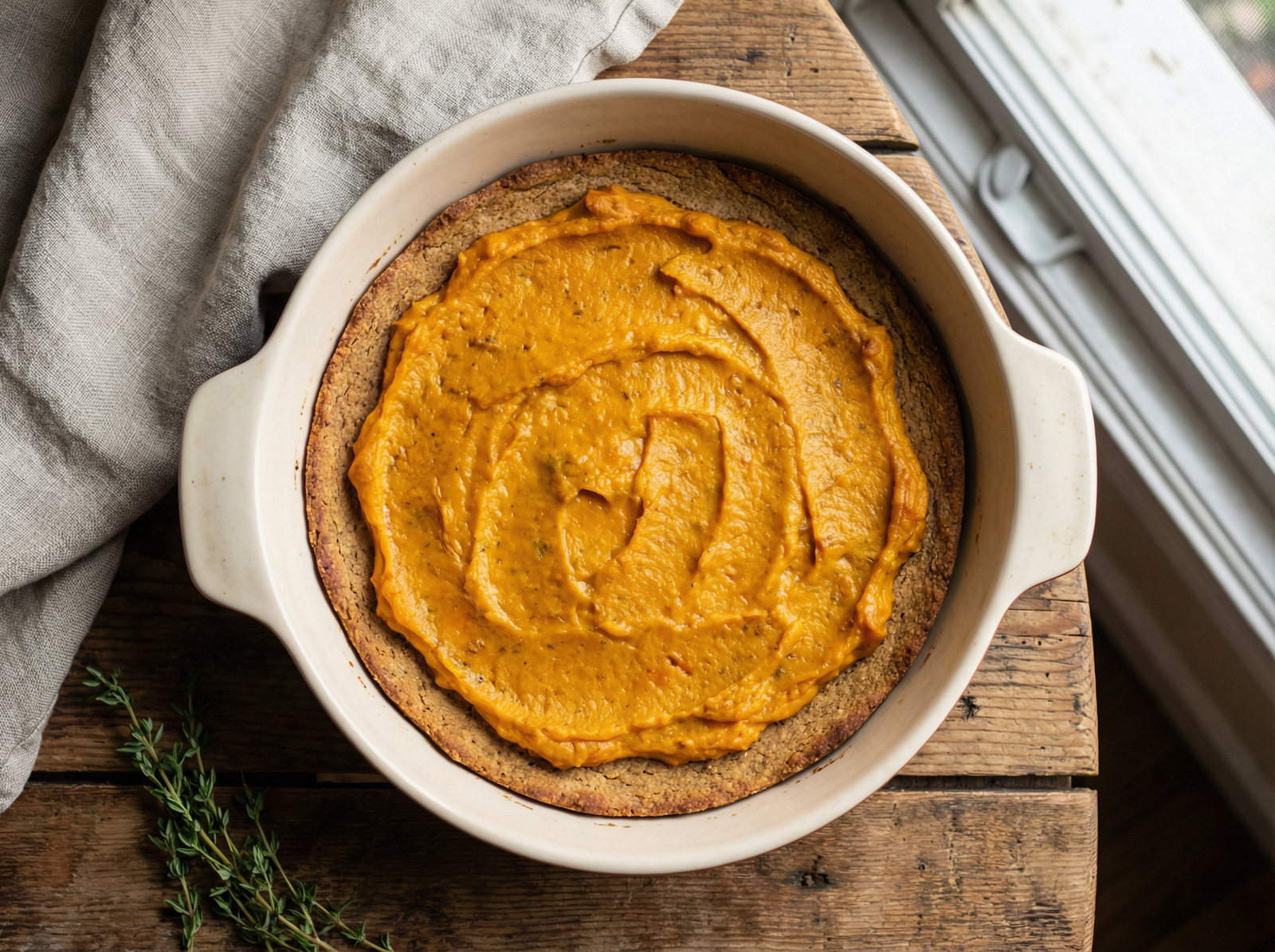 Tarta con Base de Legumbres