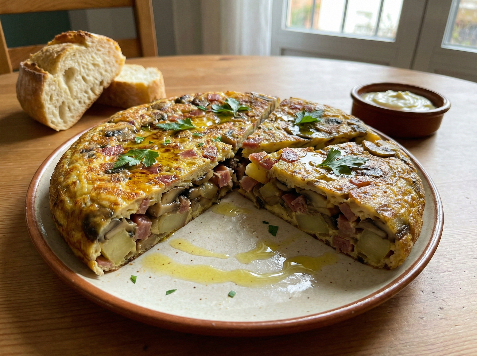 Tortilla de Champiñones