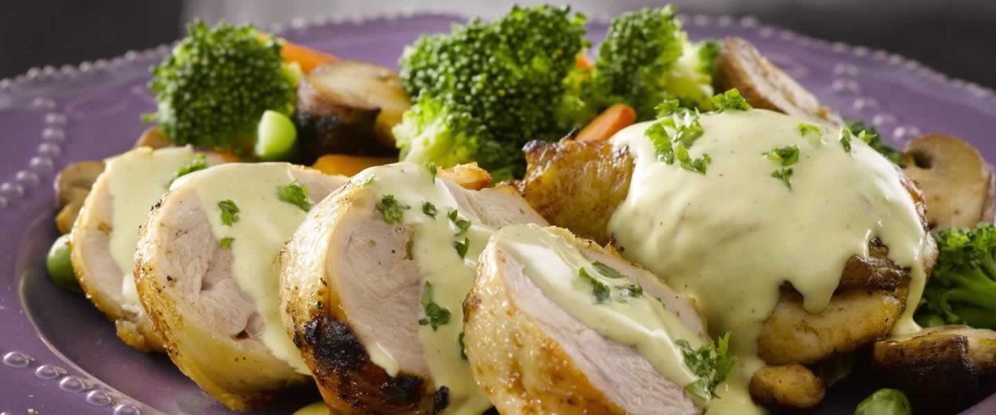 Pata de Pollo Rellena a la Crema de Mostaza