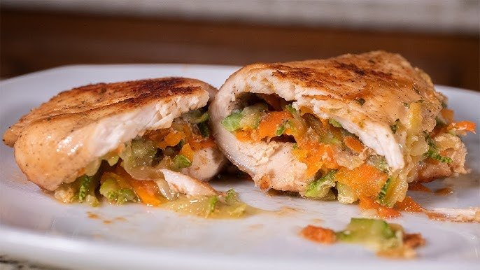 Pechuga de Pollo Rellena con Vegetales