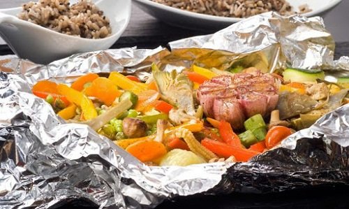 Pollo al Papillote con Verduras