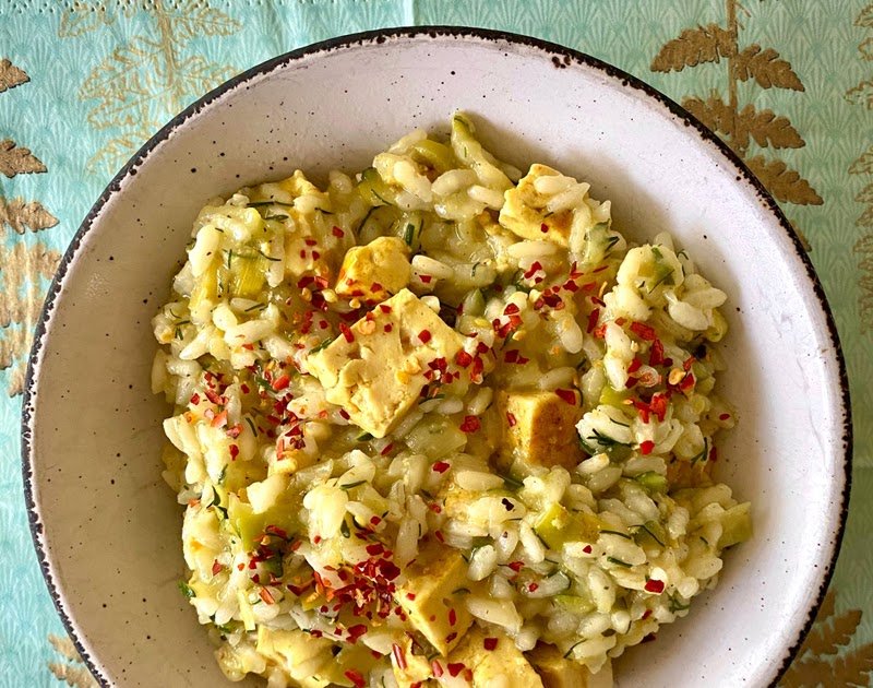 Risotto de Zucchini y Tofu