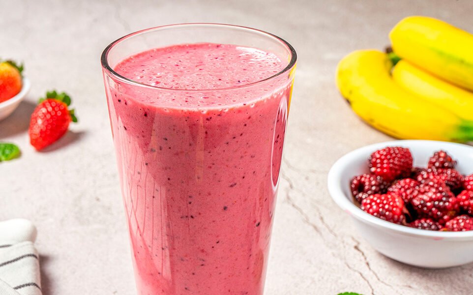 Smoothie Proteico de Frutos Rojos