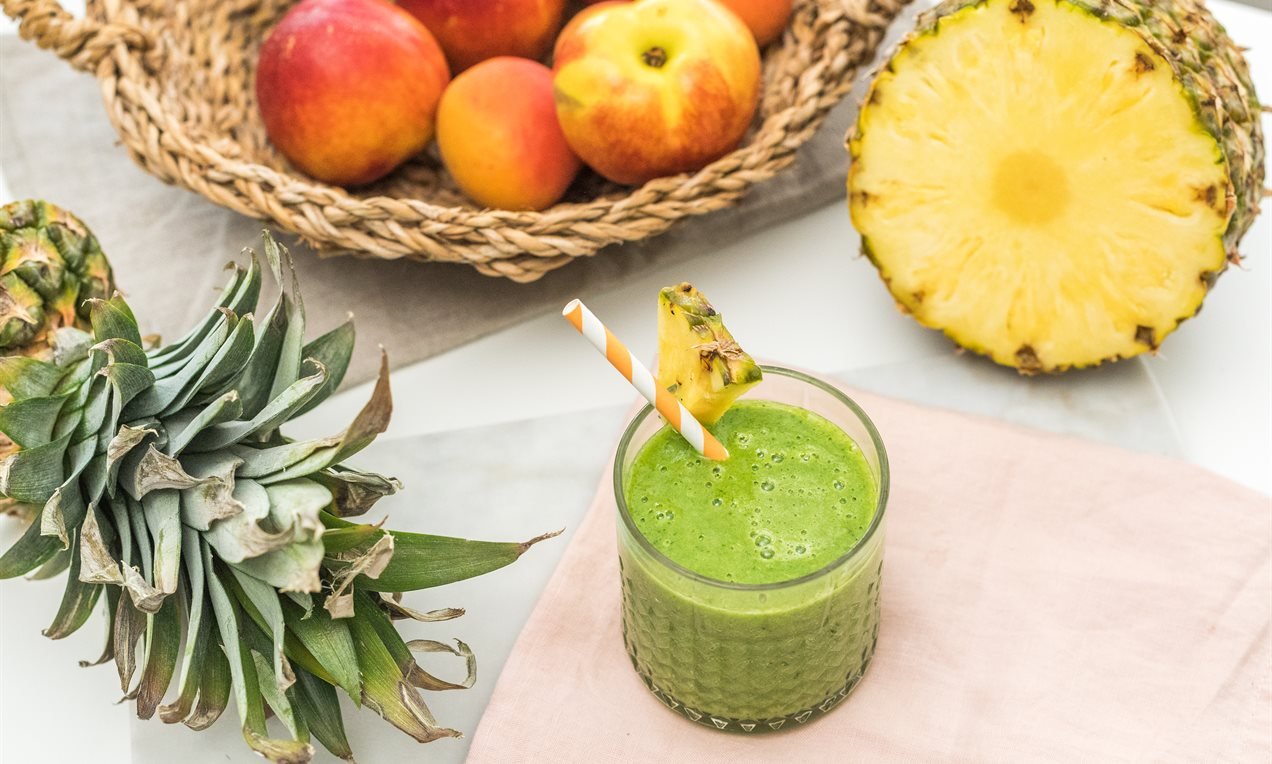 Smoothie de Piña y Espinaca