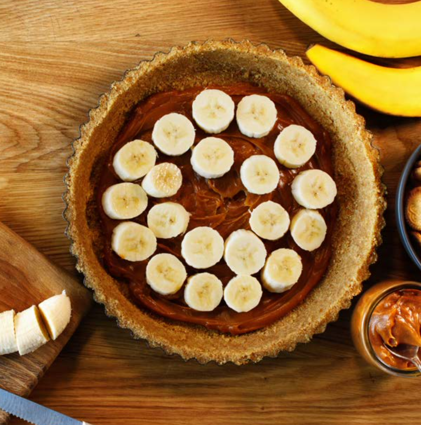 Tarta Banana Split Saludable