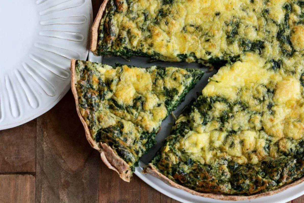 Tarta de Espinaca con Salsa Blanca