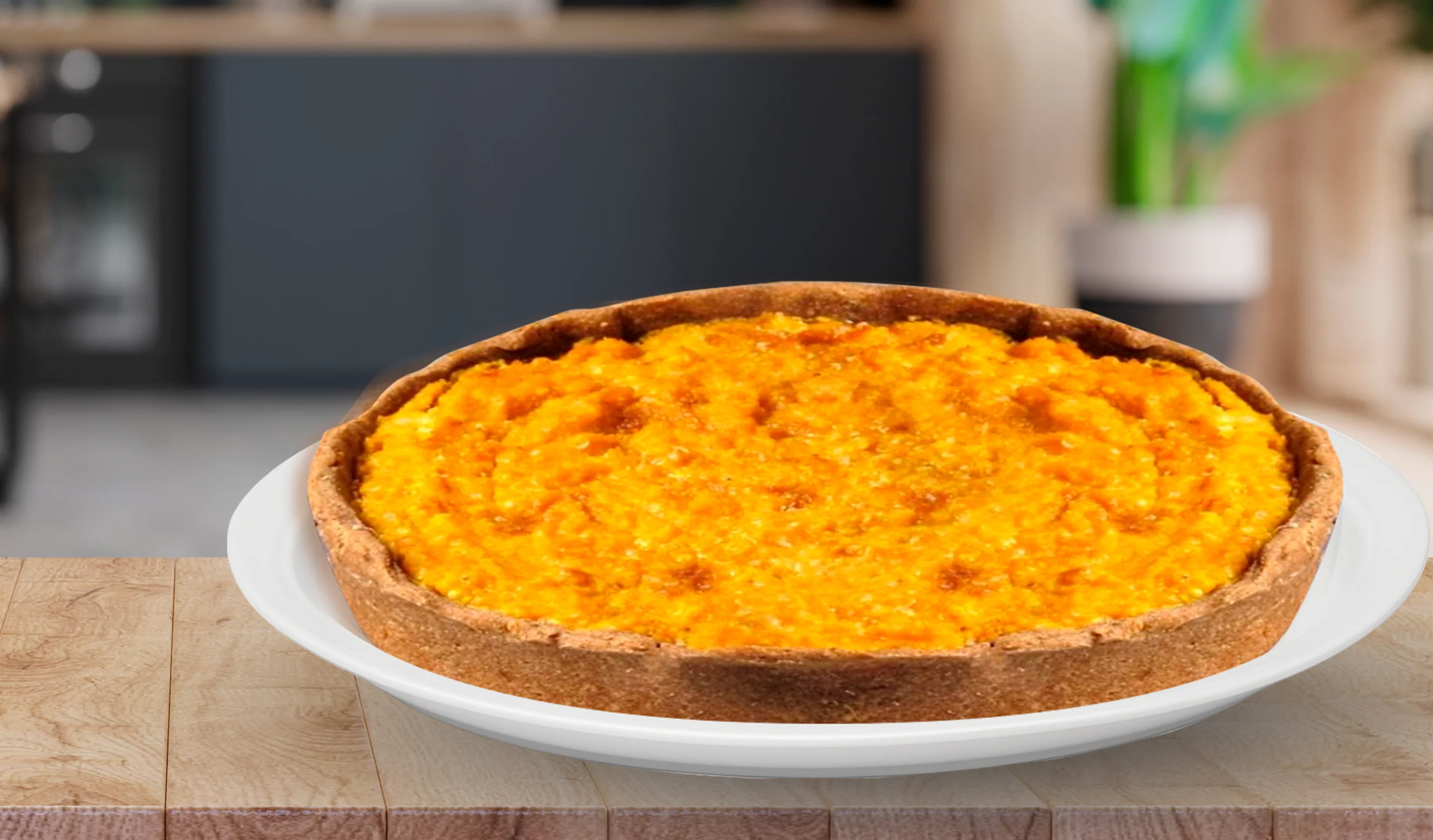 Tarta de Zapallo y Espinaca con Masa de Semillas Molidas