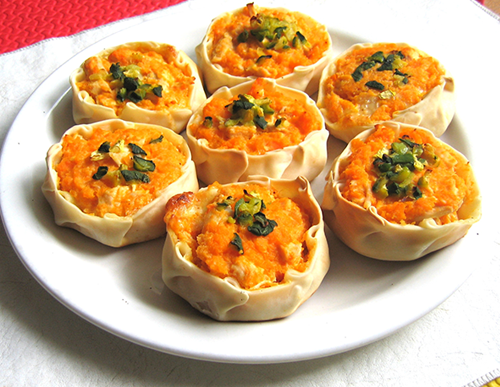 Tartines de Pollo y Calabaza