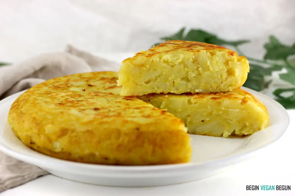 Tortilla de papas sin huevo