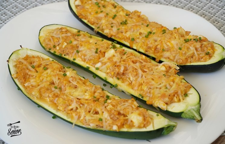 Zucchinis Rellenos con Atún al Horno