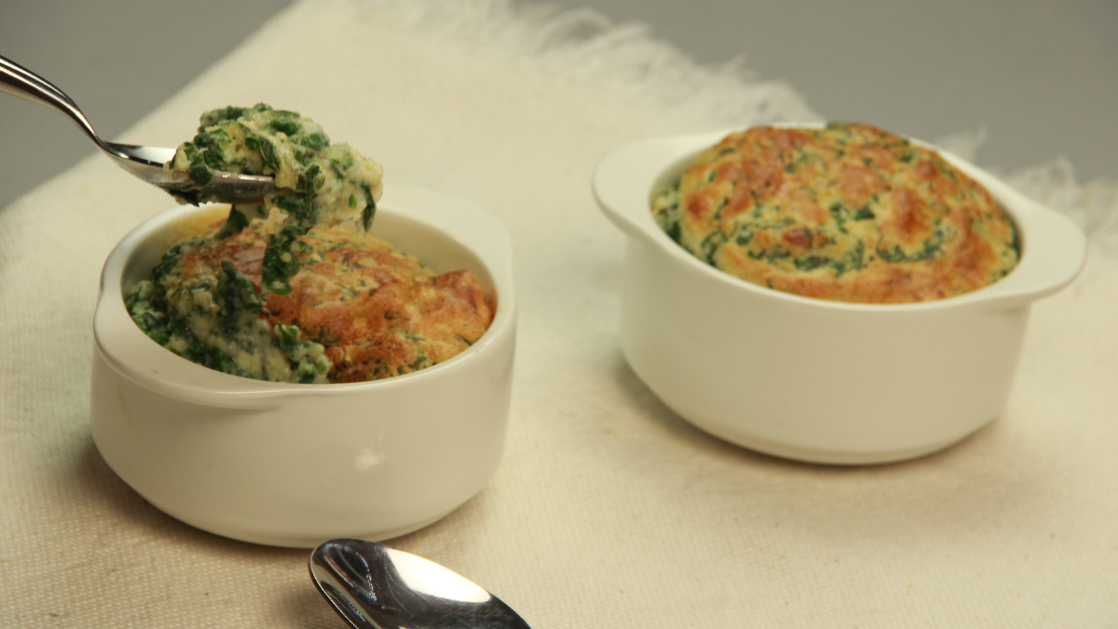 Soufflé de Espinaca